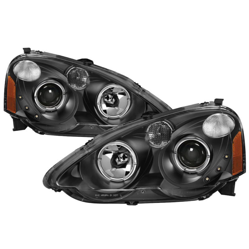 xTune 9036613 fits Acura RSX 2002-2004 Halo Projector Headlights - Black PRO-JH