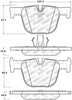 Stoptech 305.161 Street Select Brake Pads w/Hardware - Rear