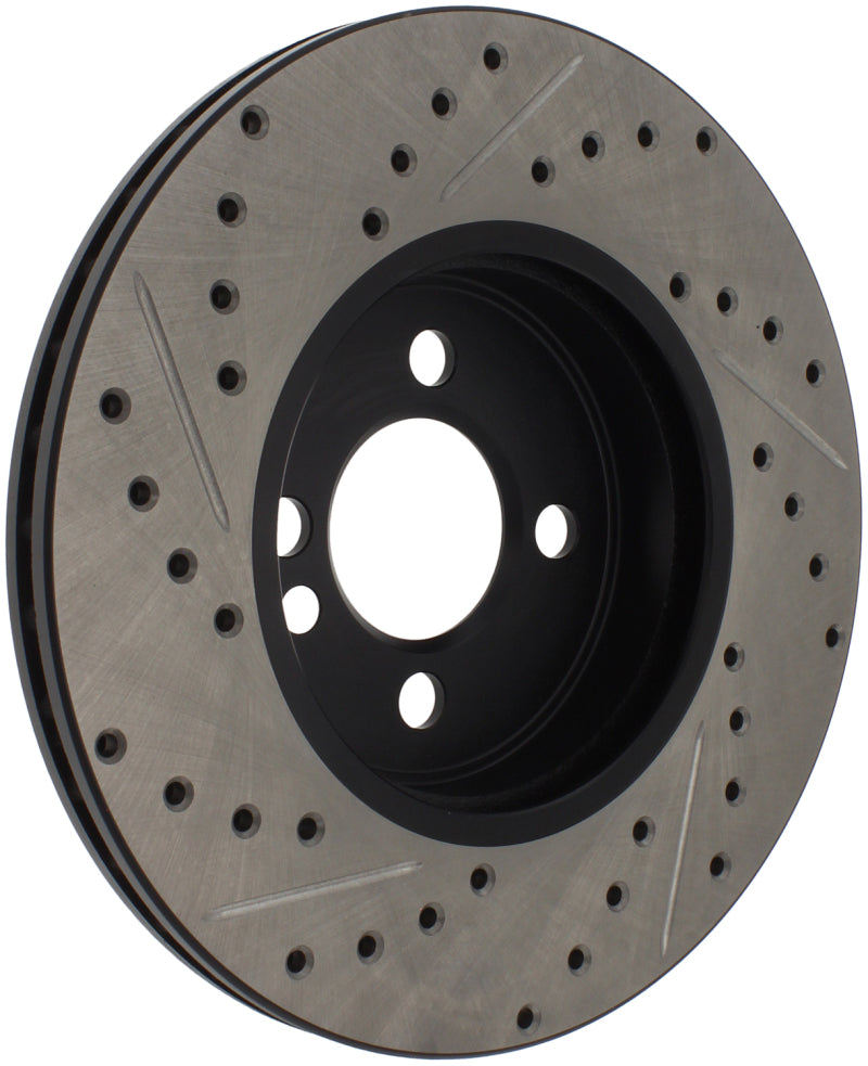 Stoptech 127.34101L Slotted & Drilled Sport Brake Rotor 07-13 Mini Cooper