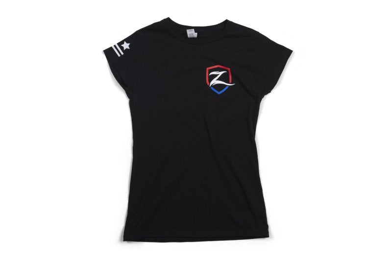 Zone Offroad ZONU9164S Black Premium Cotton T-Shirt w/ Patriotic Zone Logos - Womens - S