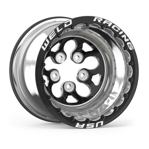 Weld  83B-510210MB Alpha-1 15x10 / 5x4.5 BP / 5in. BS Black Wheel - Double Beadl