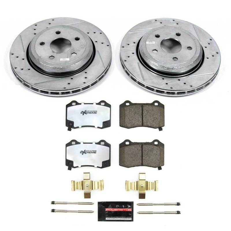 PowerStop K8758-36 18-21 fits Jeep Grand Cherokee Rear Z36 Truck & Tow Brake Kit