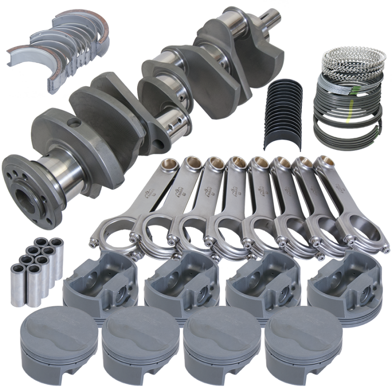 Eagle 515034185 fits Pontiac 455 4.250in Crank 6.800in H-Beam -6cc Flat Top 4.185in Pistons Rotating Assembly