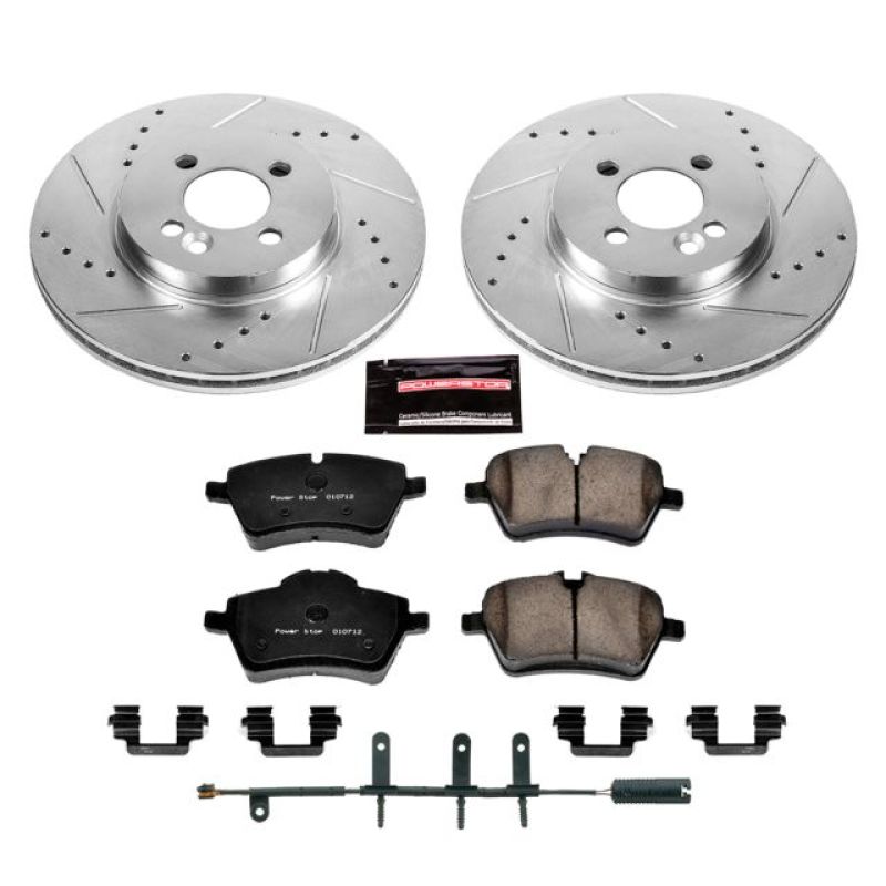 PowerStop K5784 fits Mini 07-08 Cooper Front Z23 Evolution Sport Brake Kit