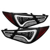 Spyder 5075246 fits Hyundai 11-13 Sonata LED Tail Lights Light Bar Black ALT-YD