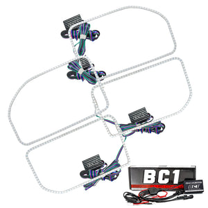 ORACLE Lighting 2383-335 Oracle fits Ford F250/350 11-16 Halo Kit (Square Ring Design) - ColorSHIFT w/ BC1 Controller