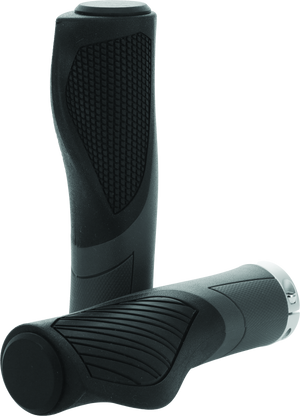 BikeMaster 102197 BikeMaster Lock-On Ergo Grips - Black/Grey
