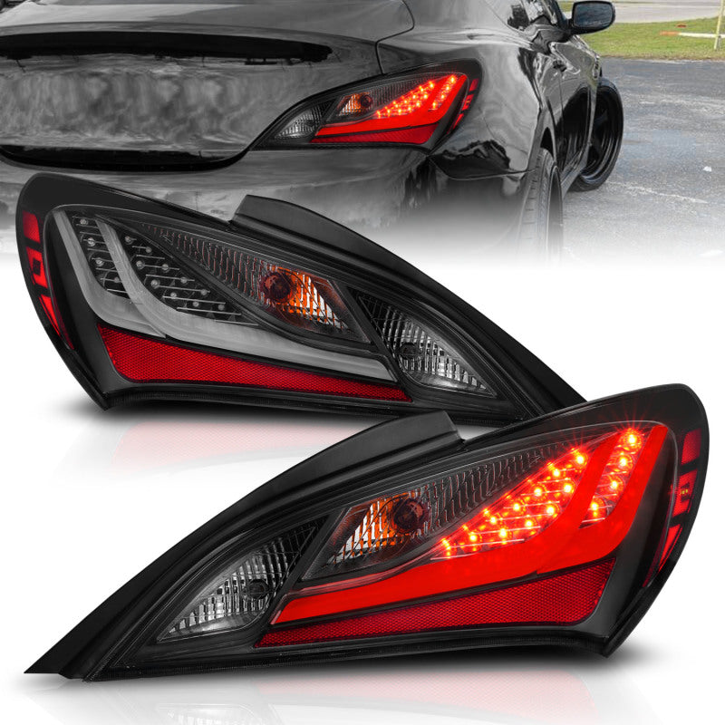 ANZO 321347 Hyundai fits Genesis 10-13 2DR LED Taillights Smoke