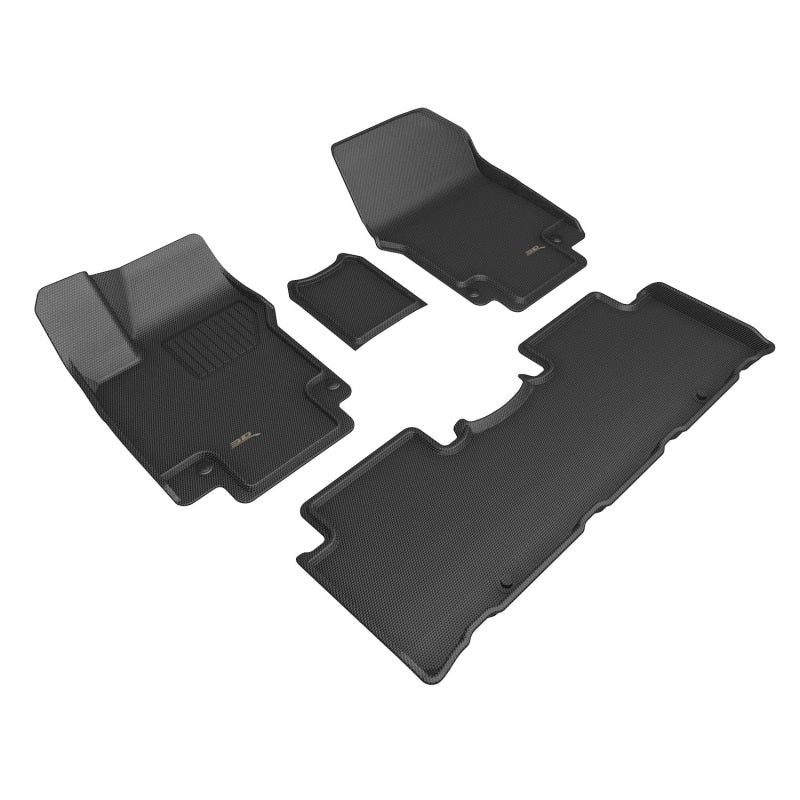 3D L1HY12501509 Maxpider 22-23 fits Hyundai Ioniq 5 Kagu Floor Mat- Black R1 R2