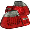 ANZO 321004 1901 fits BMW 99-20 3 Series E46 LED Taillights Red/Clear 4pc