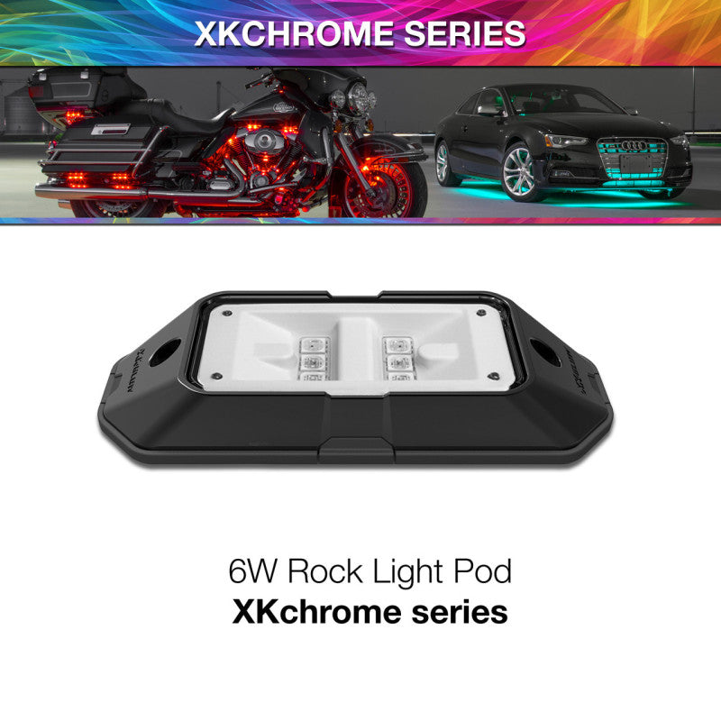 XK XK-ROCK Glow XKchrome Low Profile Ultra Bright Rock Light Pod 6W