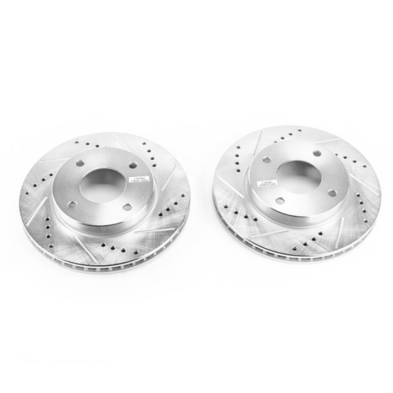 PowerStop fits Nissan 09-11 Versa Front Evolution Drilled & Slotted Rotors -