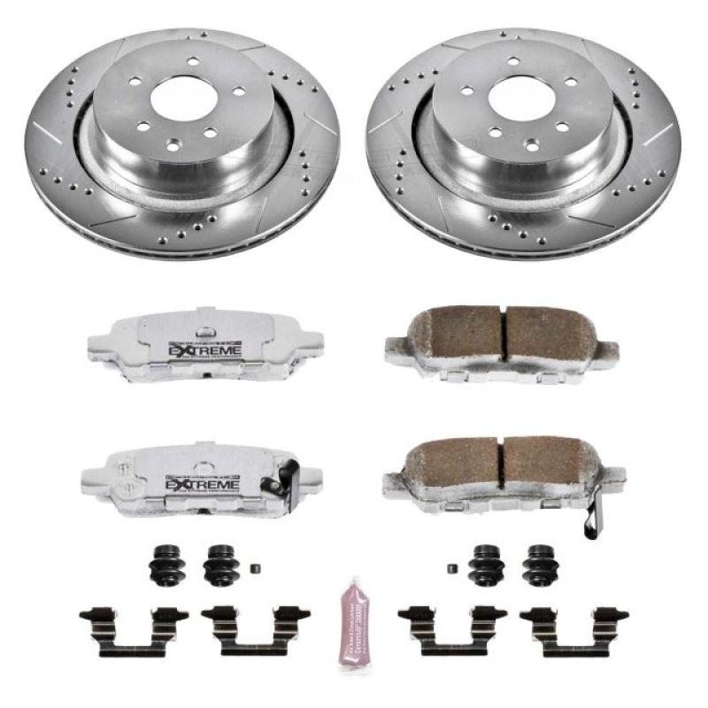 PowerStop K2986-26 07-08 fits Infiniti G35 Rear Z26 Street Warrior Brake Kit