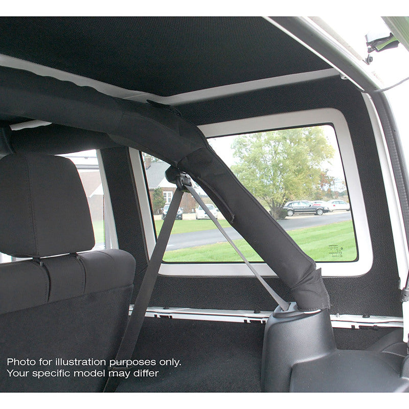 DEI  50153 fits Jeep 11-18 Wrangler JK 2-Door Boom Mat Rear Side Window Trim - 2