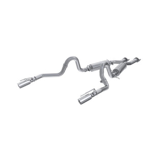 MBRP S7221AL fits Ford Mustang GT/Mach 1 2.5in Dual Split Rear AL Catback Tips