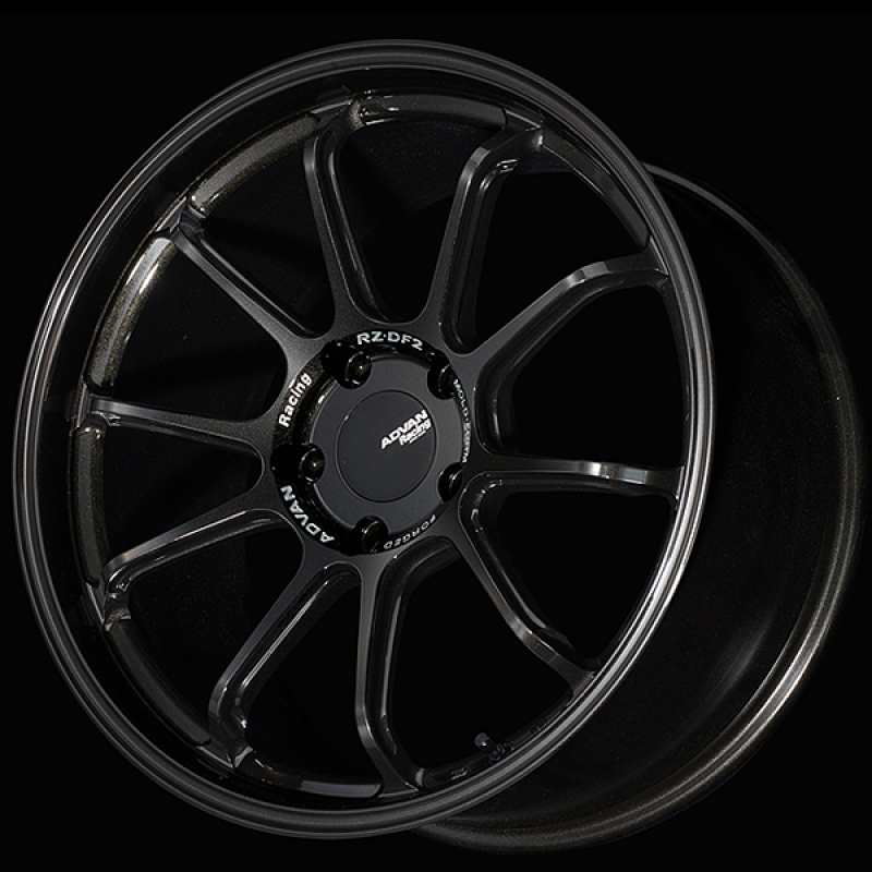 Advan YAF0I56PTB RZ-DF2 for fits Porsche 20x9.0 / +56 Offset / 5x130 / 71.6mm Bore / Racing Titanium Black