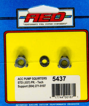 ADVANCED ENGINE DESIGN 5437 .037in Accelerator Pump Squirters