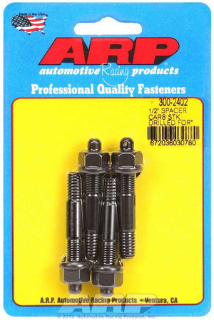 ARP 300-2402 Carb Stud Kit - Drilled for 1/2in Spacer
