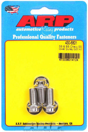 ARP 430-6801 fits Chevy S/S Lower Pulley Bolt Kit