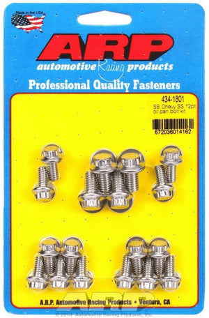 ARP 434-1801 fits SBC S/S Oil Pan Bolt Kit 12pt.