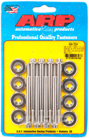 ARP 434-7504 Valve Cover 12pt SS Bolt Kit fits GM LS e/.375 Spacer