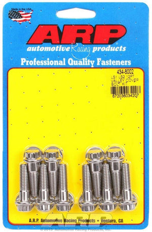 ARP 434-8002 S/S Valley Cover Bolt Kit - 12pt. LS1/LS2