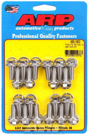 ARP 455-1802 BBF S/S Oil Pan Bolt Kit 6pt.