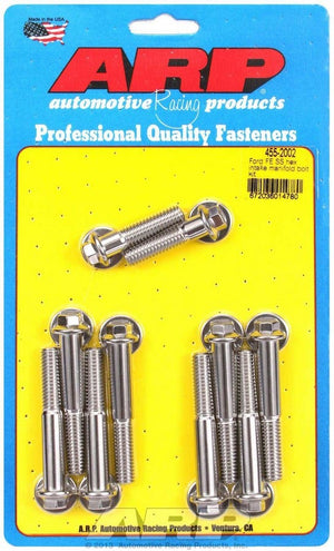 ARP 455-2002 BBF S/S Intake Bolt Kit 6pt.