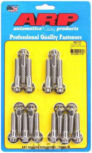 ARP 455-2101 fits Ford S/S Intake Bolt Kit 12pt.