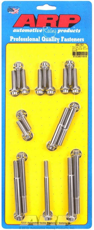 ARP 490-1501 fits Pontiac S/S Timing Cover Bolt Kit 12pt.
