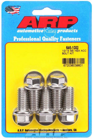 ARP 646-1000 1/2-13 x 1.000 6pt SS Bolt Kit 5pk