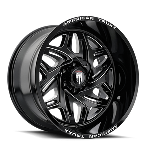 AMERICAN TRUXX AT1914-22236BM AMERICAN TRUXX EUPHORIA AT1914 BLACK MILLED 22X12