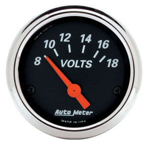 AUTOMETER 1483 2-1/16 D/B Voltmeter Gauge 8-18