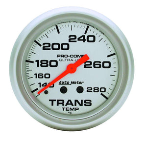 AUTOMETER 4451 Ultra-Lite 2-5/8in Trans.Temp. 280 F. Mech.