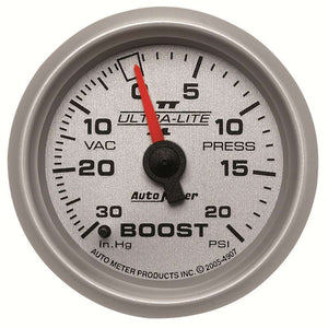 AUTOMETER 4907 2-1/16in U/L II Boost / Vac Gauge 30/20