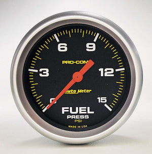 AUTOMETER 5461 Pro Comp 2 5/8in Fuel 0-15 PSI Elec.