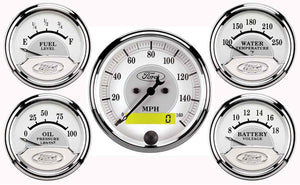 AUTOMETER 880087 fits Ford Racing 5 Gauge Kit - White Face