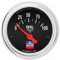 AUTOMETER 880786 2-1/16 Oil Press Gauge fits Mopar Logo Series