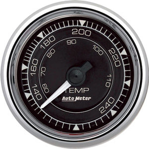 AUTOMETER 9732 2/16 Chrono Chrome Gauge Temp 120-240 Degree