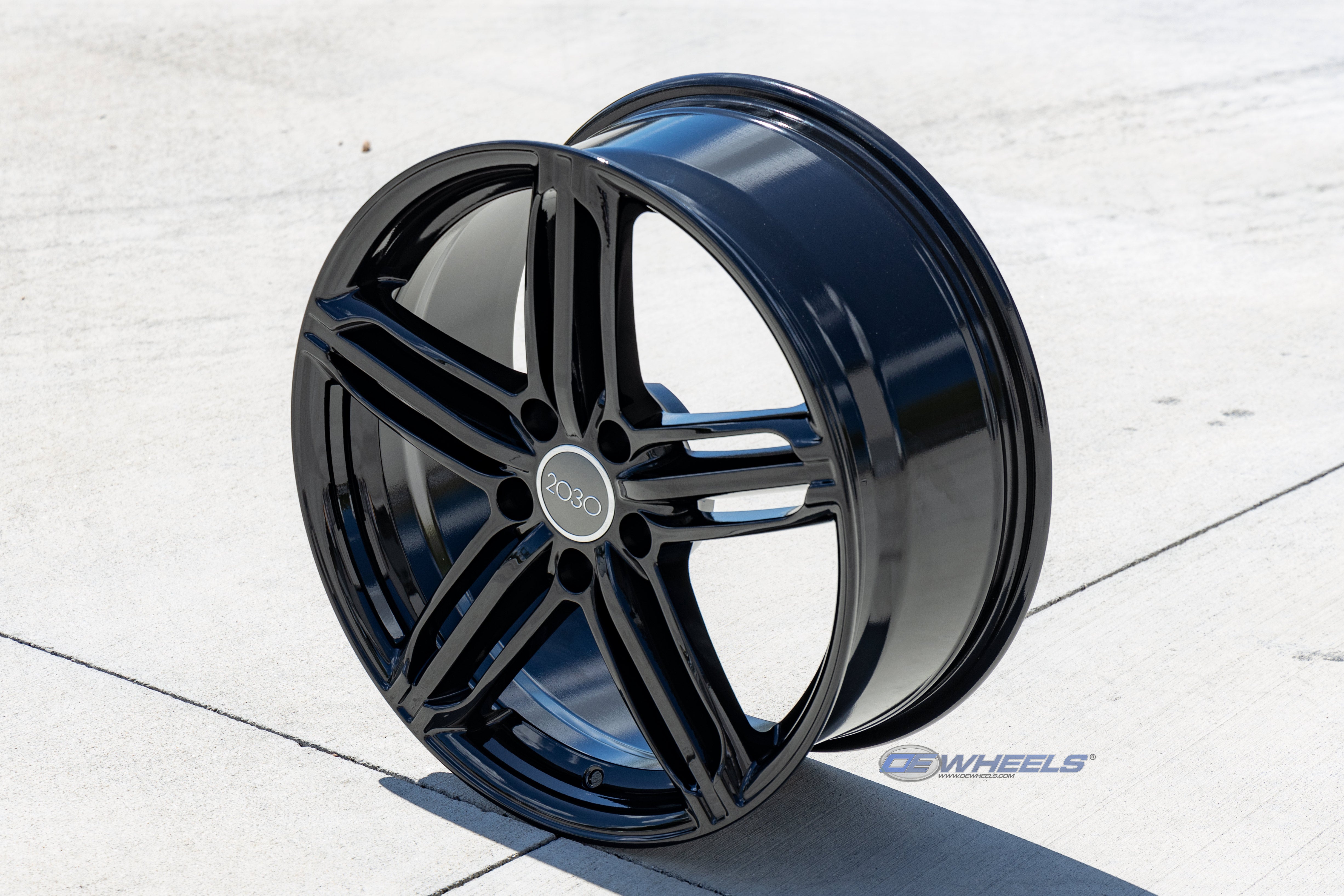 OE Wheels AU12-18080-5112-45B 18" Replica AU12 fits Audi RS6 18x8 Black ET45