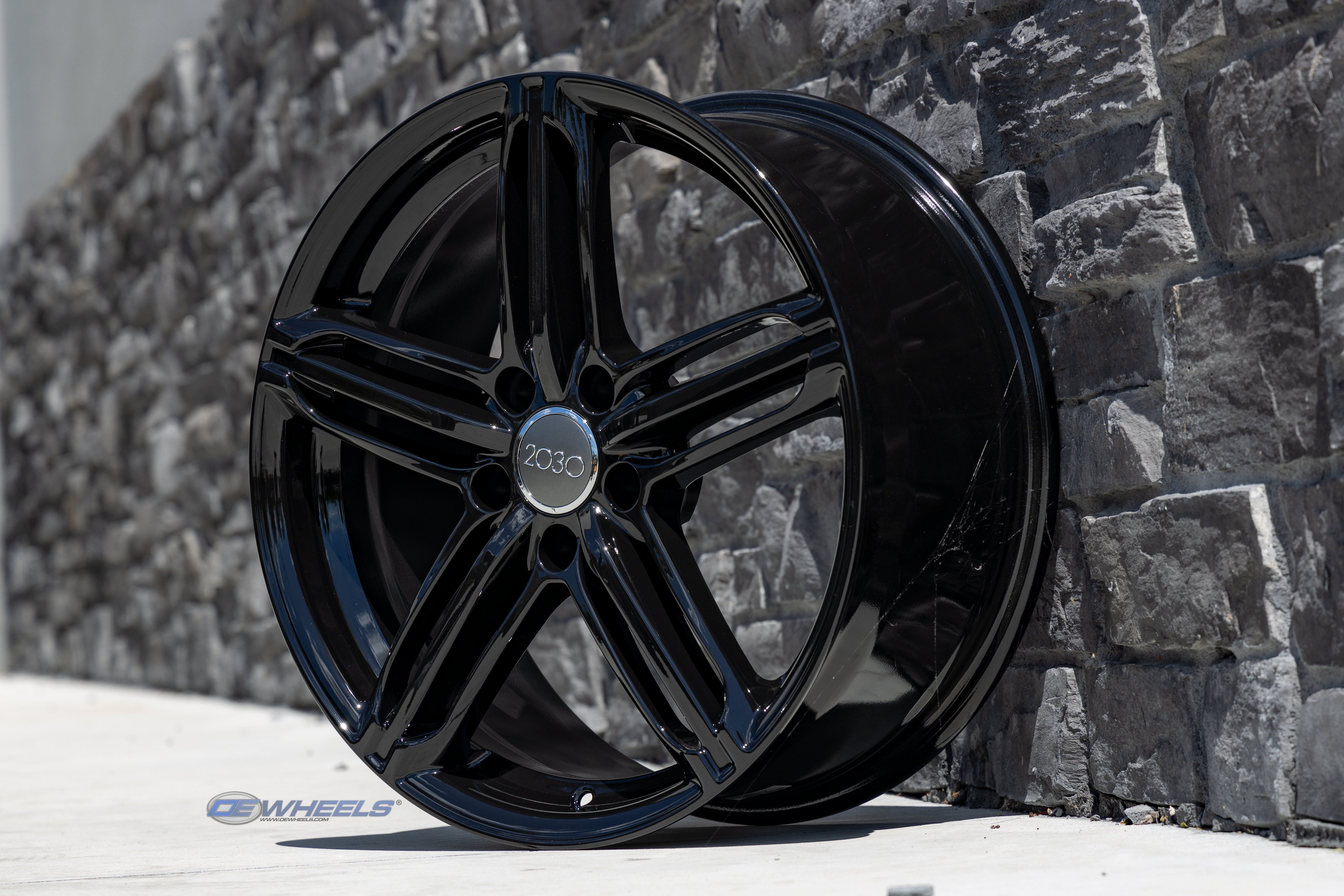 OE Wheels AU12-18080-5112-45B 18" Replica AU12 fits Audi RS6 18x8 Black ET45