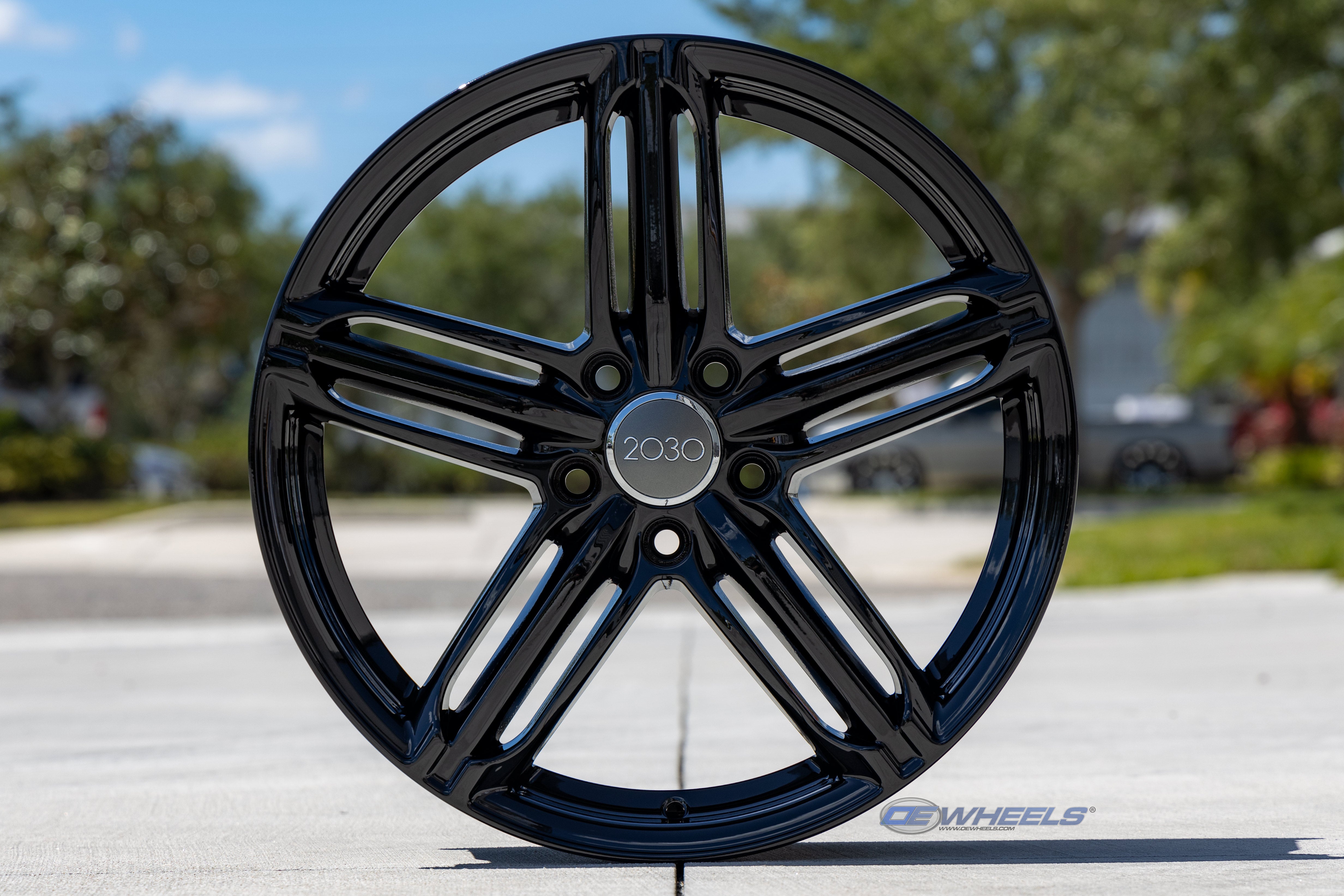 OE Wheels AU12-18080-5112-45B 18" Replica AU12 fits Audi RS6 18x8 Black ET45