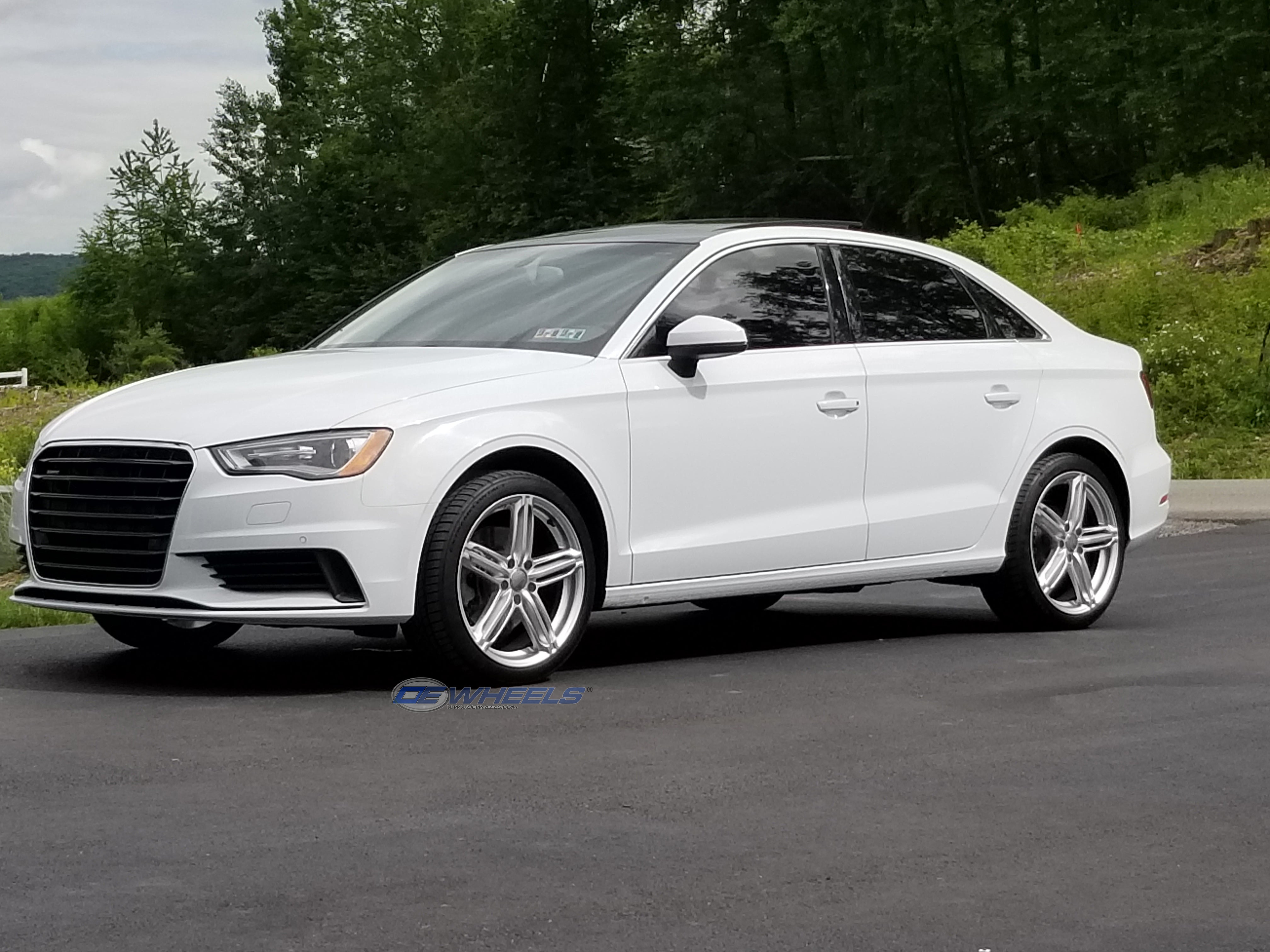 OE Wheels AU12-18080-5112-35S 18" Replica AU12 fits Audi RS6 18x8 Silver