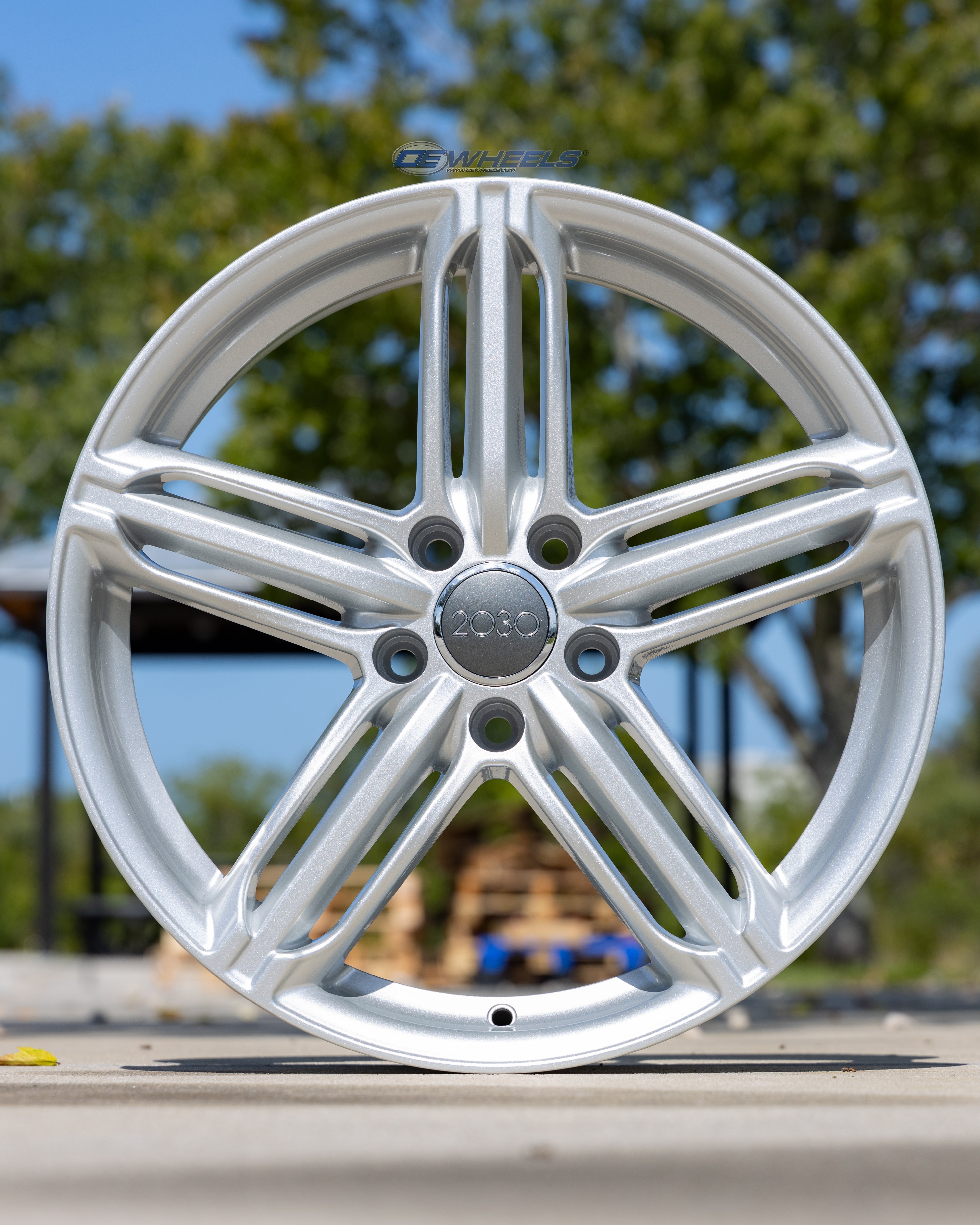 OE Wheels AU12-18080-5112-35S 18" Replica AU12 fits Audi RS6 18x8 Silver
