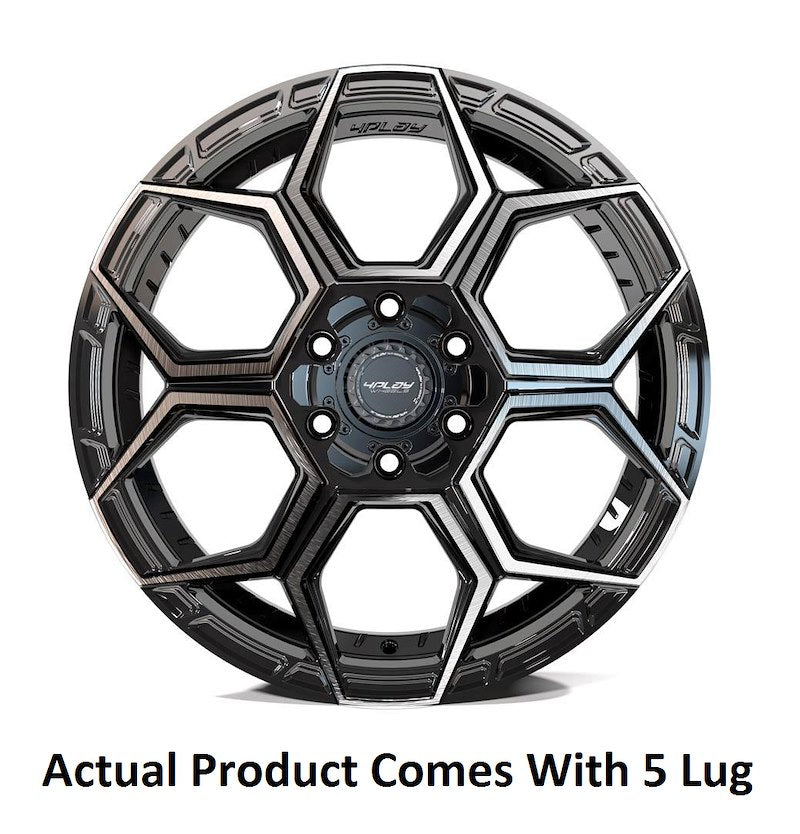 4PLAY 4PS26-18080-CUVA-38BBT Sport2.0 18x8 5x108mm & 5x110mm +38et in Black