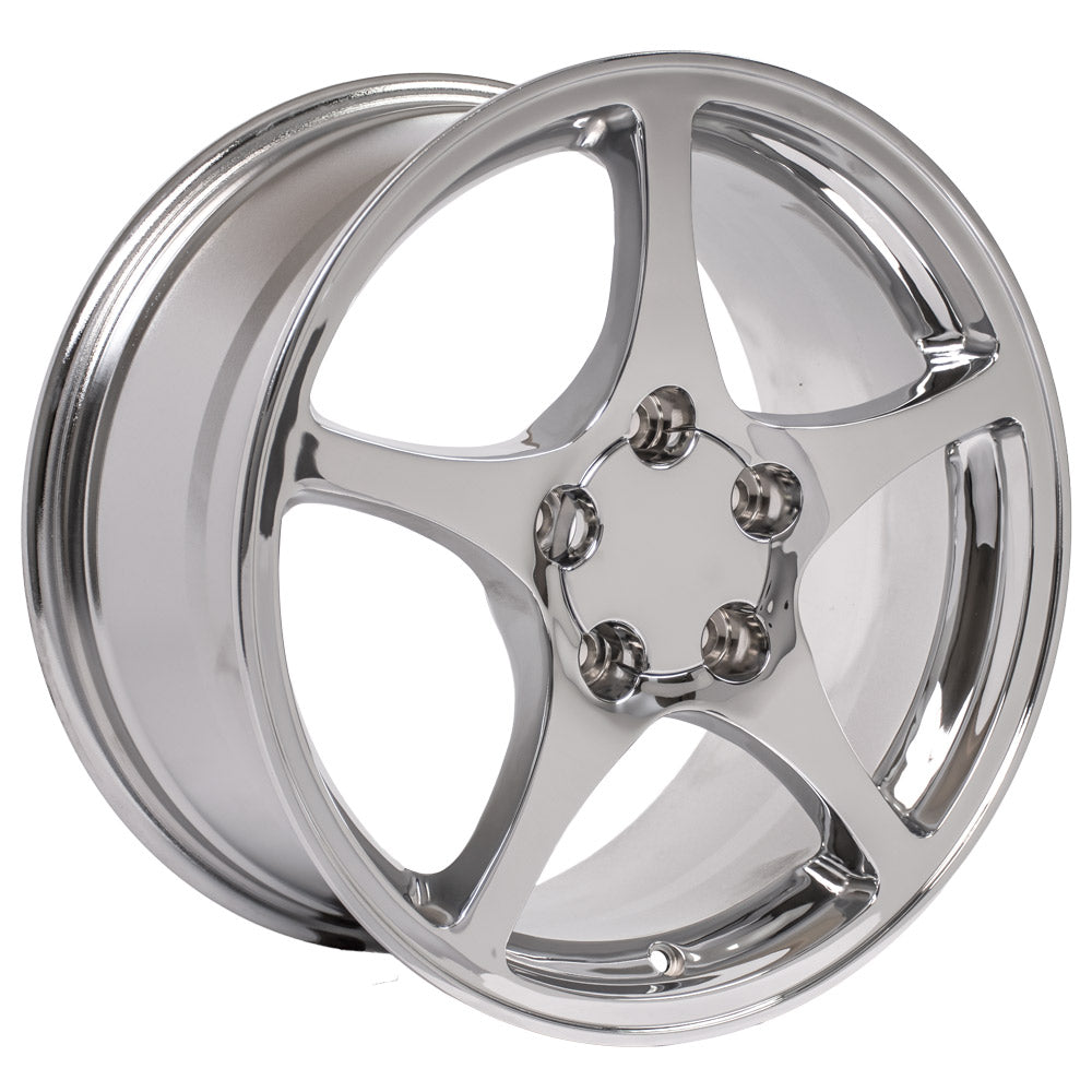 OE Wheels CV05-D18095-5475-54C 18" Replica fits Chevrolet Corvette C5 Chrome