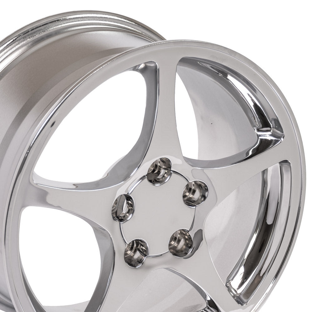 OE Wheels CV05-D17095-5475-54C 17" Replica fits Chevrolet Corvette C5 Chrome