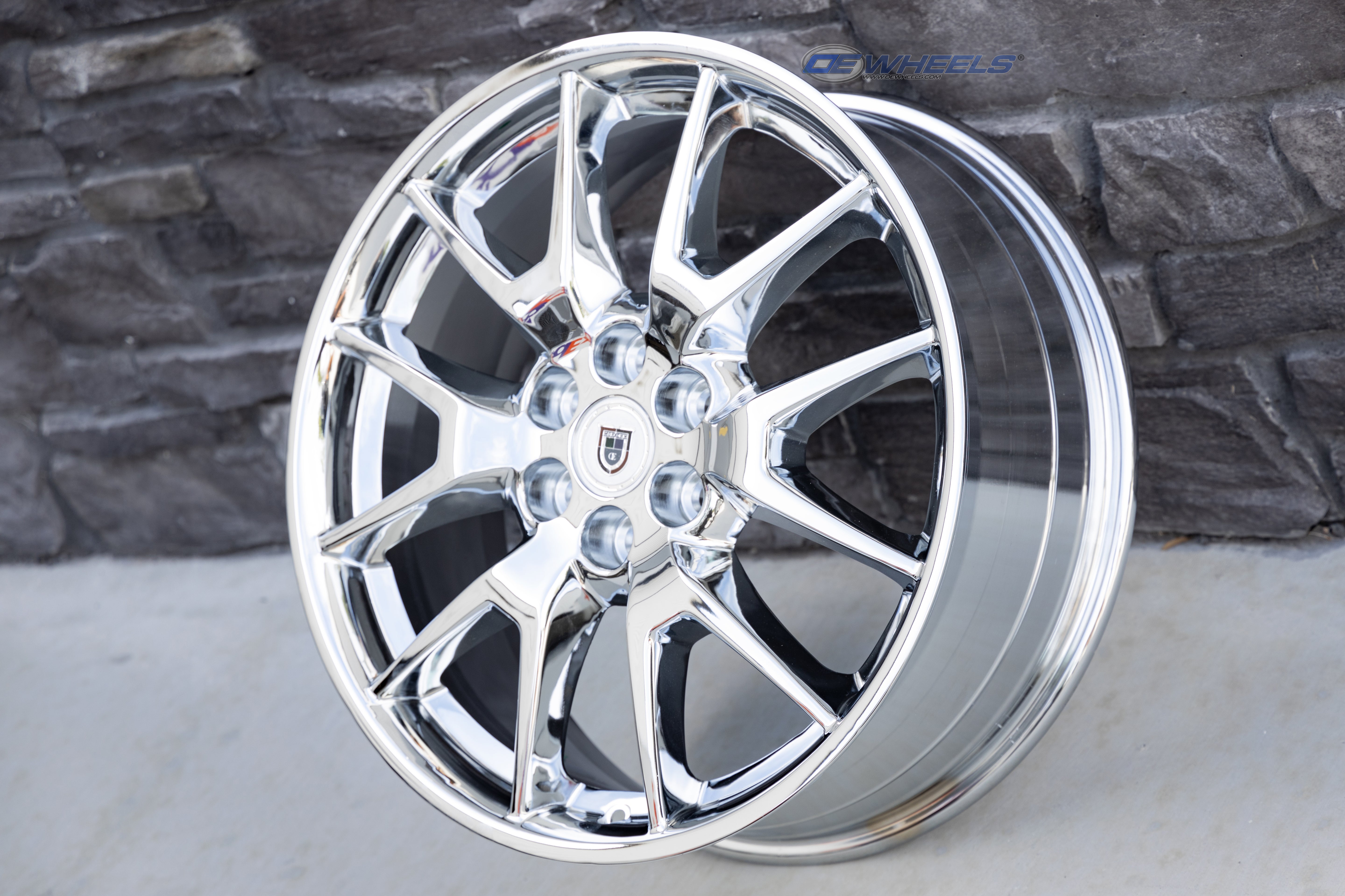 OE Wheels CA12-20080-6120-53C 20" Replica CA12 fits Cadillac SRX 20x8 Chrome