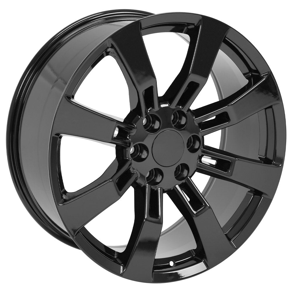 OE Wheels CA82-22090-6550-31B 22" Replica CA82 fits Cadillac Escalade 22x9 Black