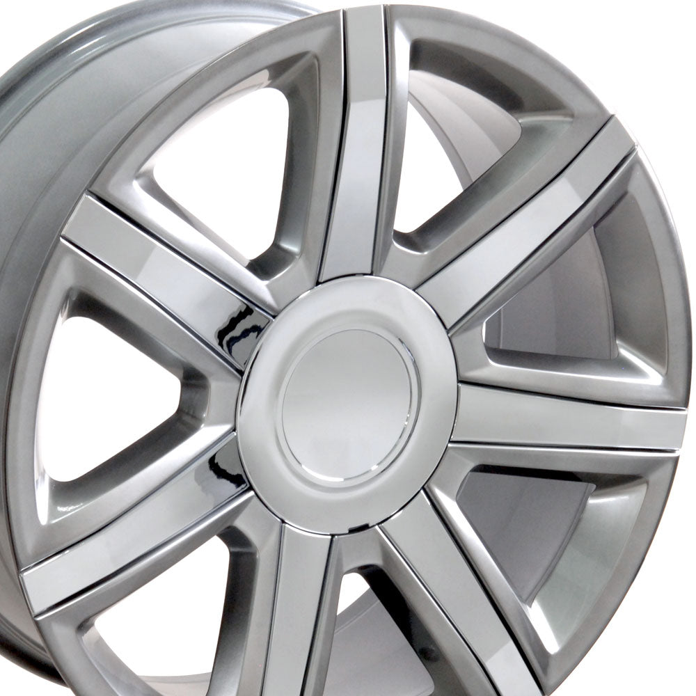 OE Wheels CA87-22090-6550-31HS-ic 22" Replica fits Cadillac Escalade 22x9 Hyper
